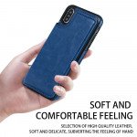 Wholesale iPhone Xr Flip Book Leather Style Credit Card Case (Black)